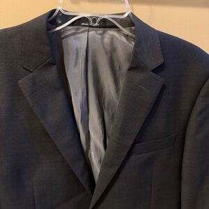 Tiglio Luxe Novello Blazer Sport Coat Gray Jacket 42R Wool Lana Merinos 150